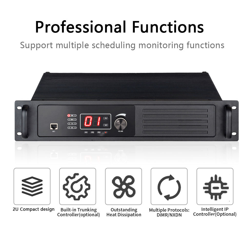 ET-R50D UHF repeater 40w, with power cable